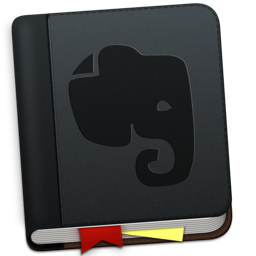Evernote Grey Bookmark Icon 256x256 png